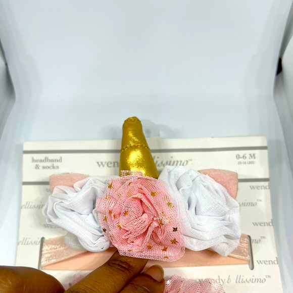 Wendy Bellissimo Pink & Gold Sock Accessory Set - Picture 2 of 3